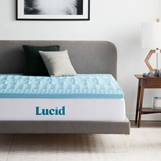 LUCID 2 Inch Gel Memory Foam Mattress Topper Review - Queen Size